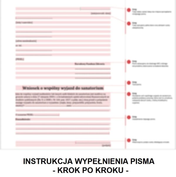 Wniosek o wspólny wyjazd do sanatorium wzór POBIERZ!