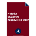 notatka-sluzbowa-nauczyciela-wzor