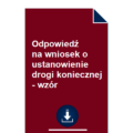 odpowiedz-na-wniosek-o-ustanowienie-drogi-koniecznej-wzor