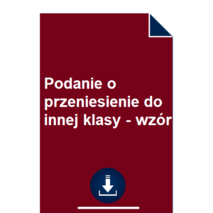 podanie-o-przeniesienie-do-innej-klasy-wzor