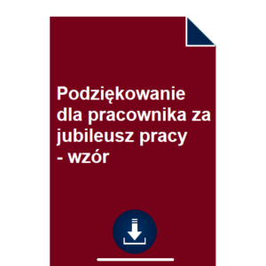 podziekowanie-dla-pracownika-za-jubileusz-pracy-wzor