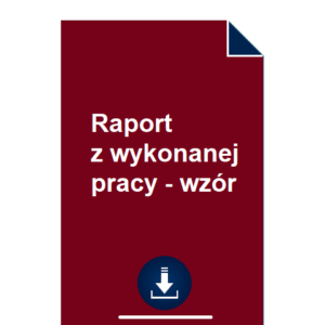 raport-z-wykonanej-pracy-wzor