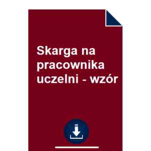 skarga-na-pracownika-uczelni-wzor-pdf-doc