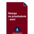 skarga-na-przedszkole-wzor