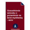 uzasadnienie-wniosku-o-pozwolenie-na-bron-mysliwska-wzor-pdf-doc