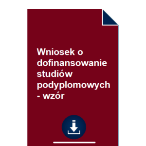 wniosek-o-dofinansowanie-studiow-podyplomowych-wzor