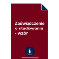 zaswiadczenie-o-studiowaniu-wzor