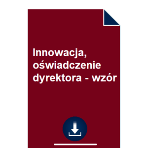 innowacja-oswiadczenie-dyrektora-wzor