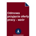 odmowa-przyjecia-oferty-pracy-wzor