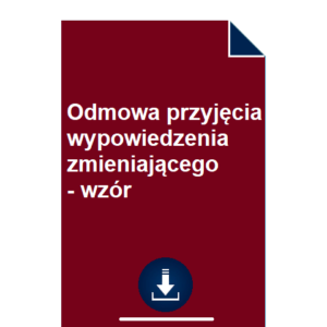 odmowa-przyjecia-wypowiedzenia-zmieniajacego-wzor