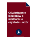 oswiadczenie-lokatorow-o-niedbaniu-o-czystosc-wzor