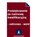 podziekowanie-za-rozmowe-kwalifikacyjna-odmowa-wzor