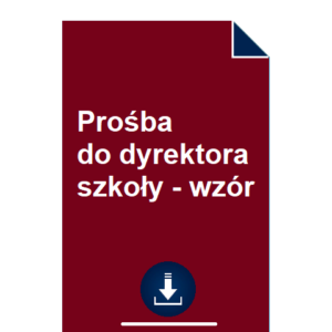 prosba-do-dyrektora-szkoly-wzor