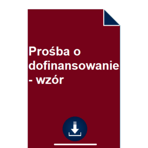 prosba-o-dofinansowanie-wzor