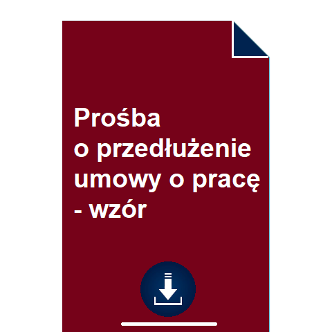 Pro ba O Przed u enie Umowy O Prac Wz r POBIERZ pro-ba-o-przed-u-enie-umowy-o-prac-wz-r-pobierz