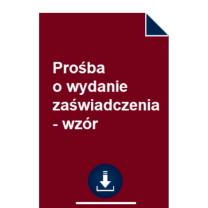 prosba-o-wydanie-zaswiadczenia-wzor