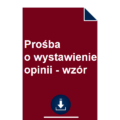 prosba-o-wystawienie-opinii-wzor