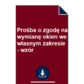 prosba-o-zgode-na-wymiane-okien-we-wlasnym-zakresie-wzor