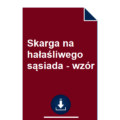 skarga-na-halasliwego-sasiada-wzor