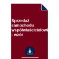 sprzedaz-samochodu-wspolwlascicielowi-wzor