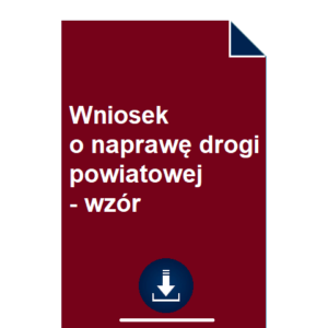 wniosek-o-naprawe-drogi-powiatowej-wzor