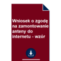 wniosek-o-zgode-na-zamontowanie-anteny-do-internetu-wzor