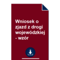 wniosek-o-zjazd-z-drogi-wojewodzkiej-wzor