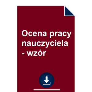 ocena-pracy-nauczyciela-wzor-pdf-doc-przyklad