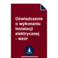 oswiadczenie-o-wykonaniu-instalacji-elektrycznej-wzor