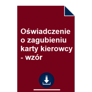 oswiadczenie-o-zagubieniu-karty-kierowcy-pdf-wzor