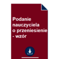 podanie-nauczyciela-o-przeniesienie-wzor