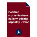 podanie-o-przeniesienie-na-inny-oddzial-szpitalny-wzor