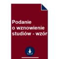 podanie-o-wznowienie-studiow-wzor-uzasadnienie-przyklad