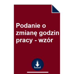 podanie-o-zmiane-godzin-pracy-wzor