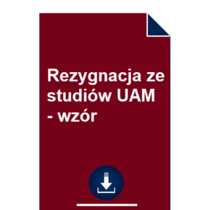 rezygnacja-ze-studiow-uam-wzor