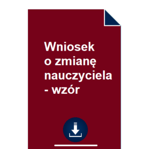 wniosek-o-zmiane-nauczyciela-wzor