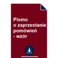 pismo-o-zaprzestanie-pomowien-wzor