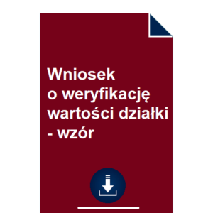 wniosek-o-weryfikacje-wartosci-dzialki-wzor