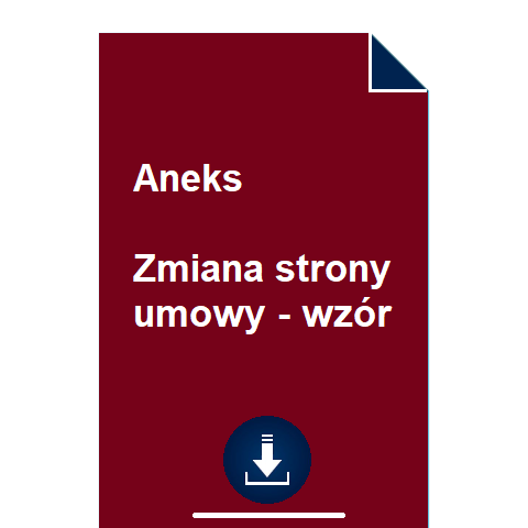 aneks-zmiana-strony-umowy-wzor