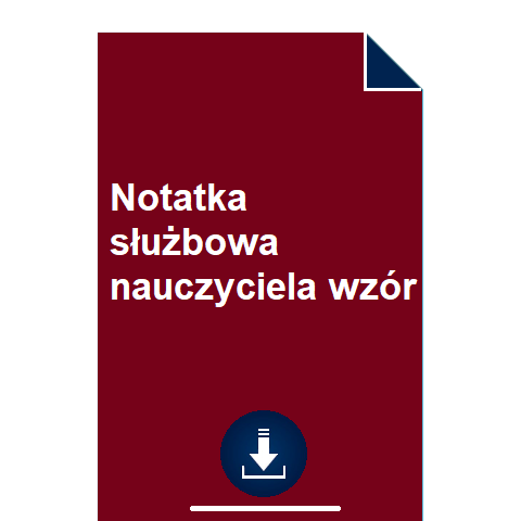 notatka-sluzbowa-nauczyciela-wzor